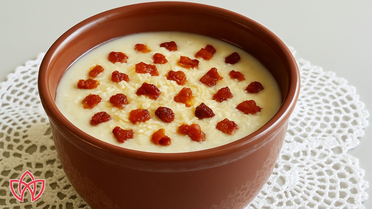 Sopa de Batata Cremosa com Bacon e Queijo