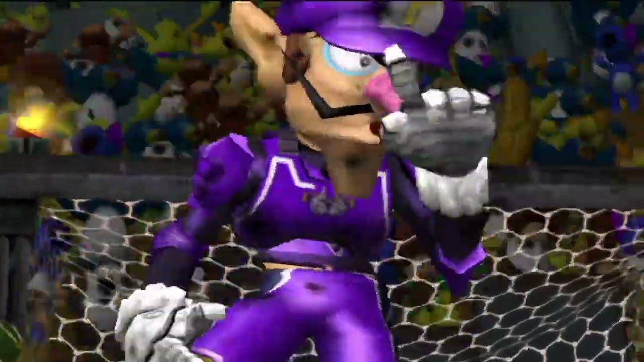 Mario strikers World Cup: Wario vs Waluigi