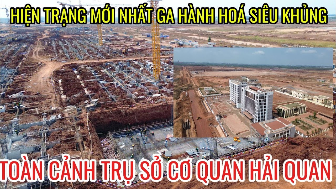 HIỆN TRẠNG MỚI NHẤT GA HÀNG HÓA VÀ TRỤ SỞ CƠ QUAN HẢI QUAN SÂN BAY LONG THÀNH HÔM HAY