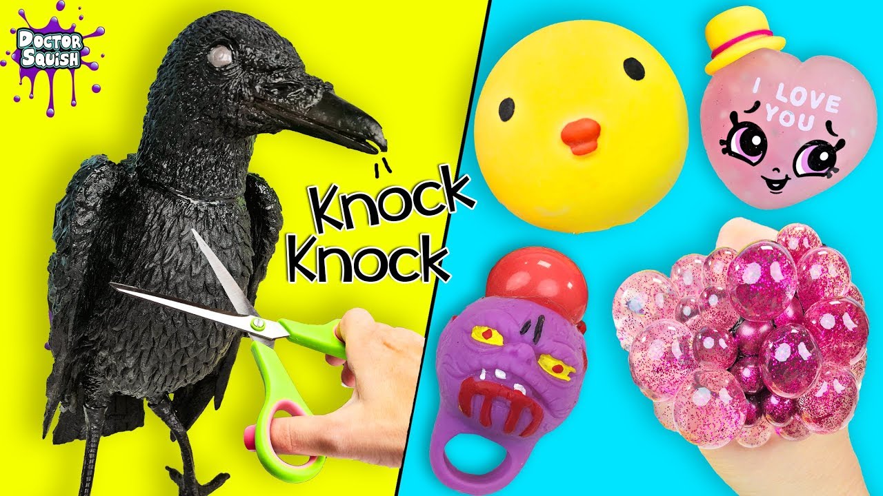 What's Inside Crow Full of Squishy Toys!