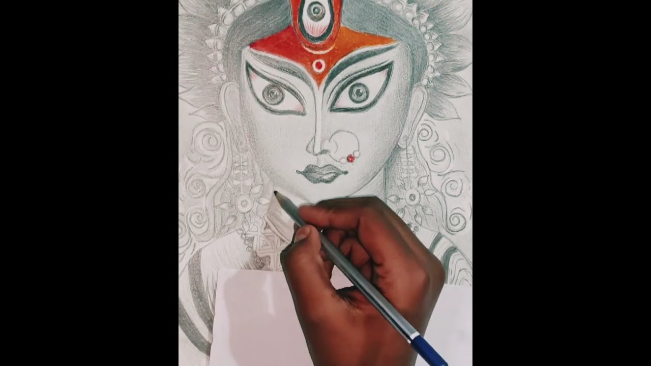 #How to Make Easy Ma Durga drawing | Durga drawing | Drawing Pictures | Ma Durga 😊