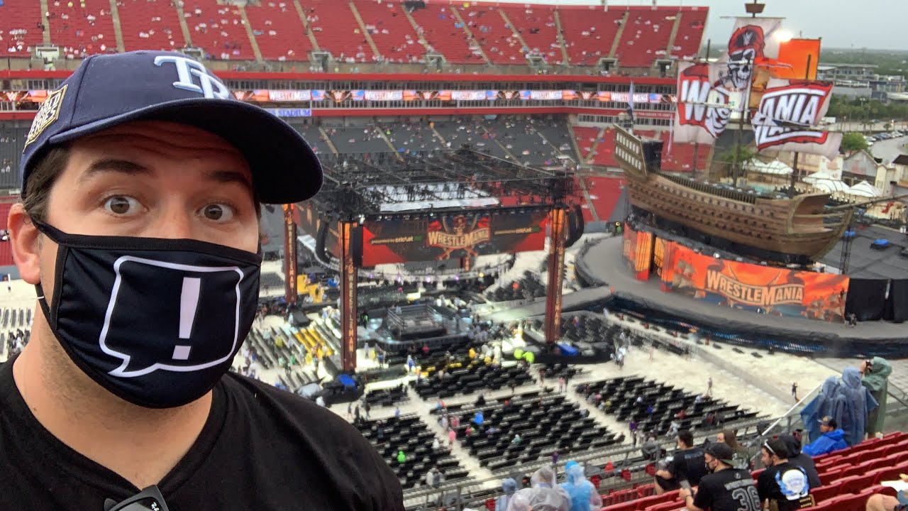 Wrestlemania 37 Tampa Bay - First Night Recap & My Experience - Fans Return To WWE w/ Storm Delays