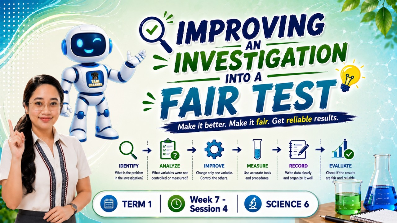 TERM 1 | Week 7 - Session 4 | SCIENCE 6  - Improving an Investigation into a Fair Test