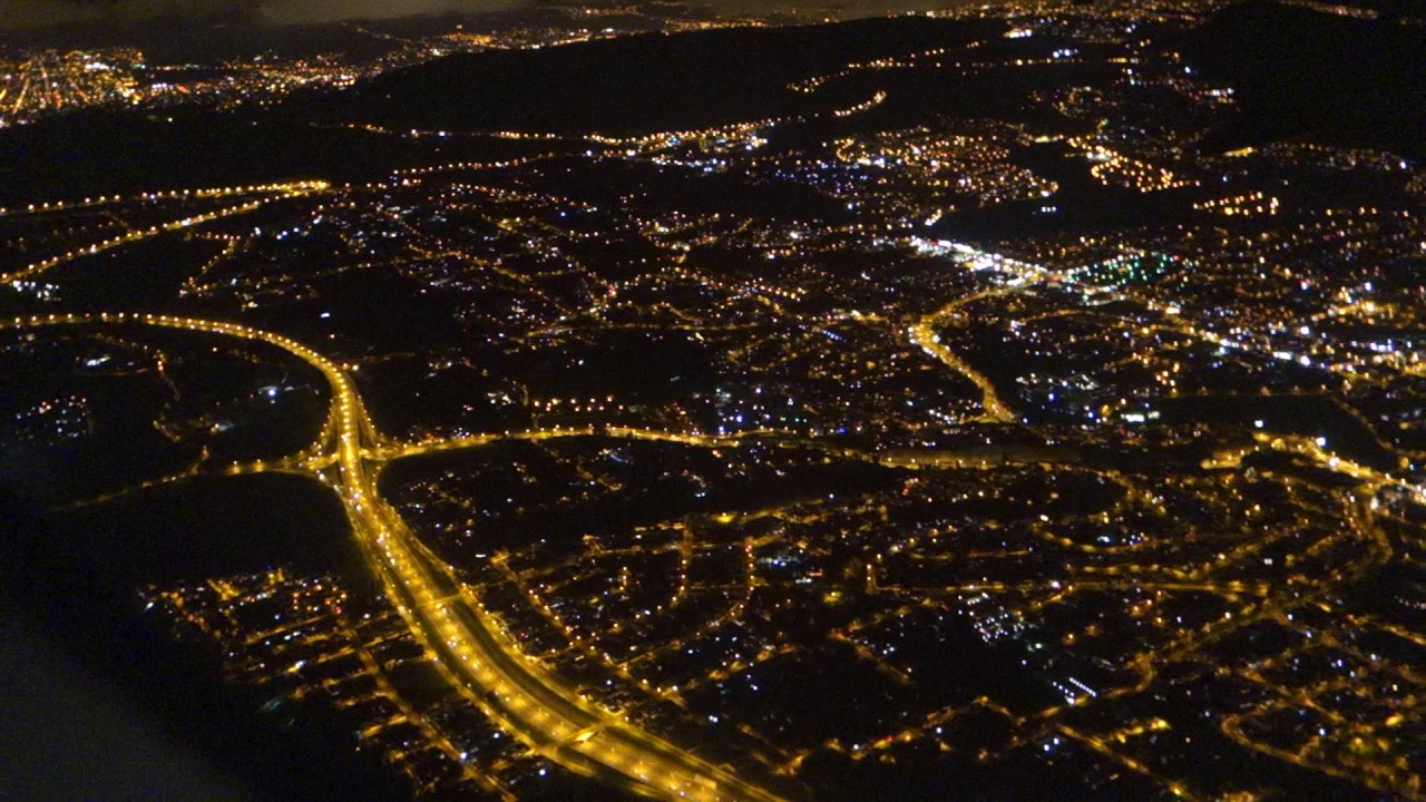 Night landing in Quito, Ecuador