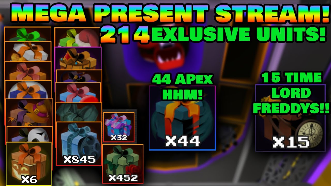 MEGA PRESENT OPENING! 214 Excluisve Units, 15 TLFreddy! 44 APEX HHM!!