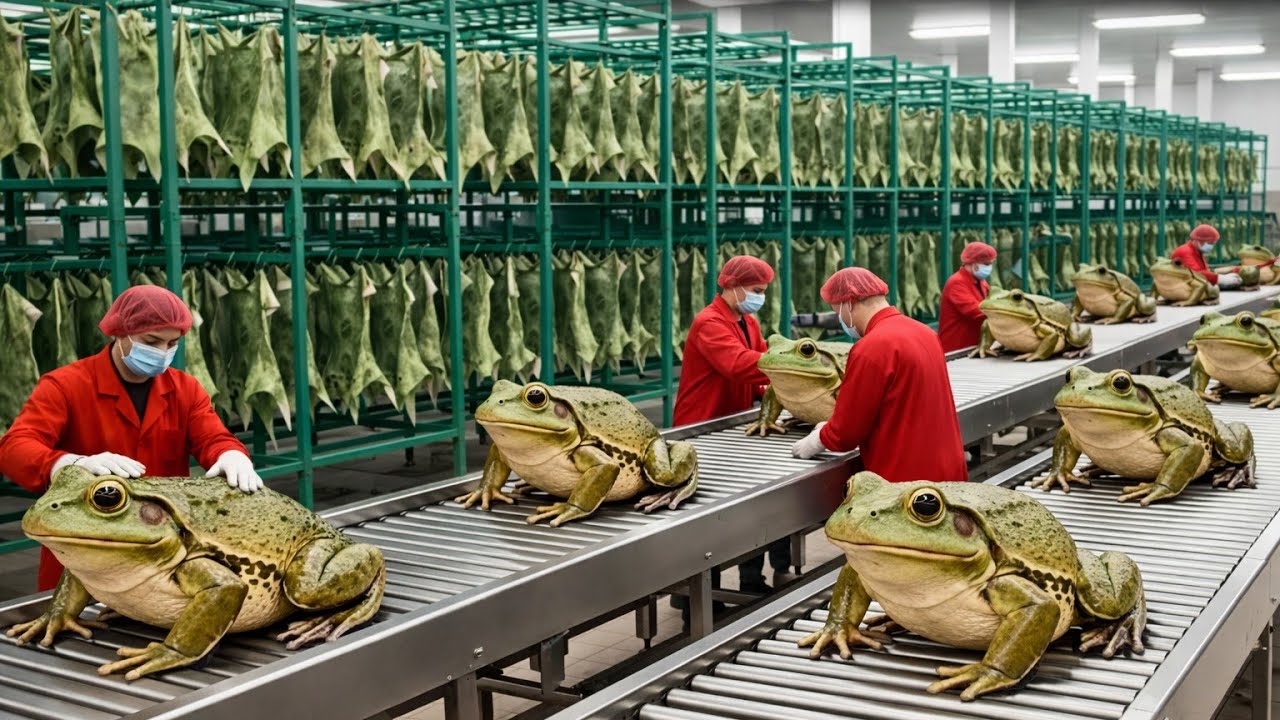 How Exotic Skins Become Luxury Items Full Process Inside the Frog Leather Factory  NexGen Industrial