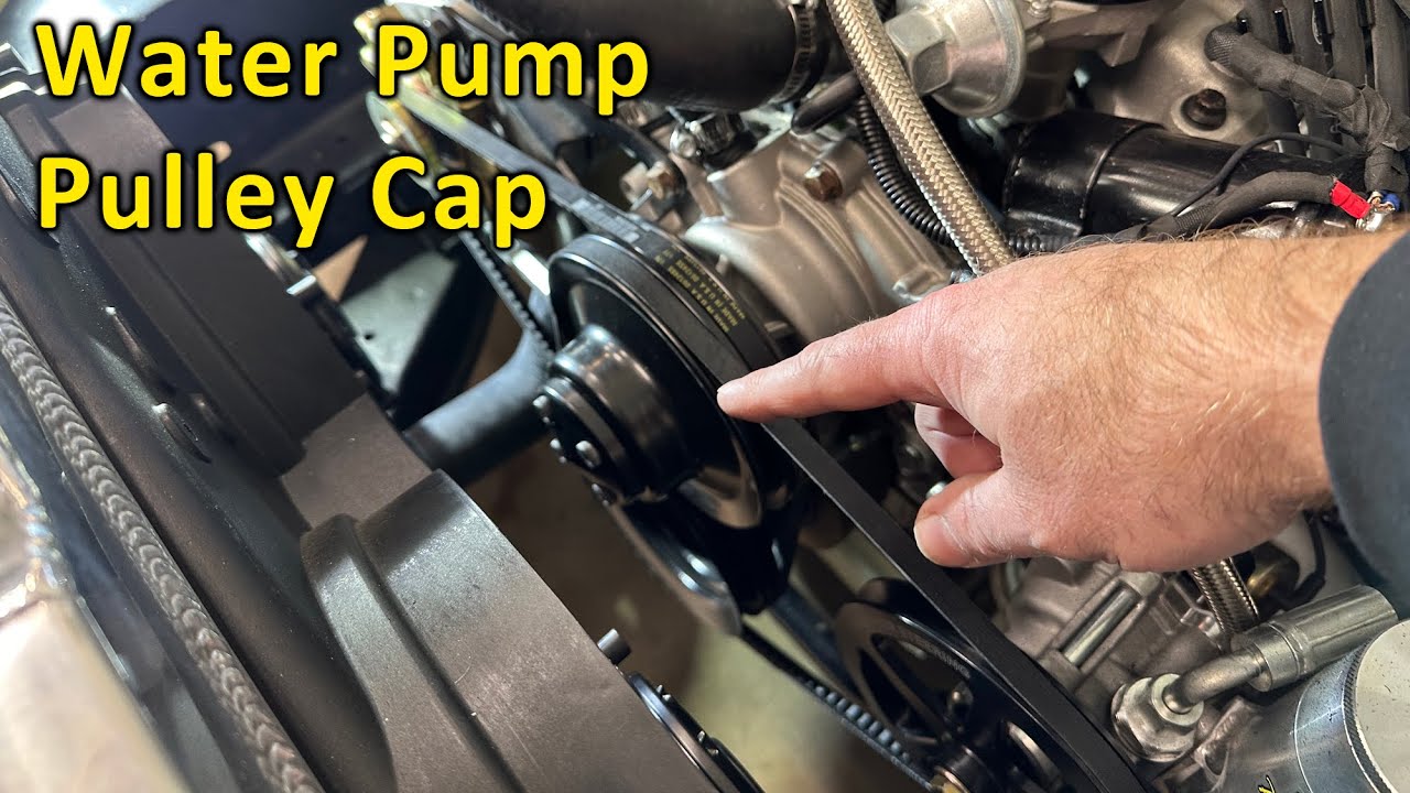 Installing the new Water Pump Pulley Cap