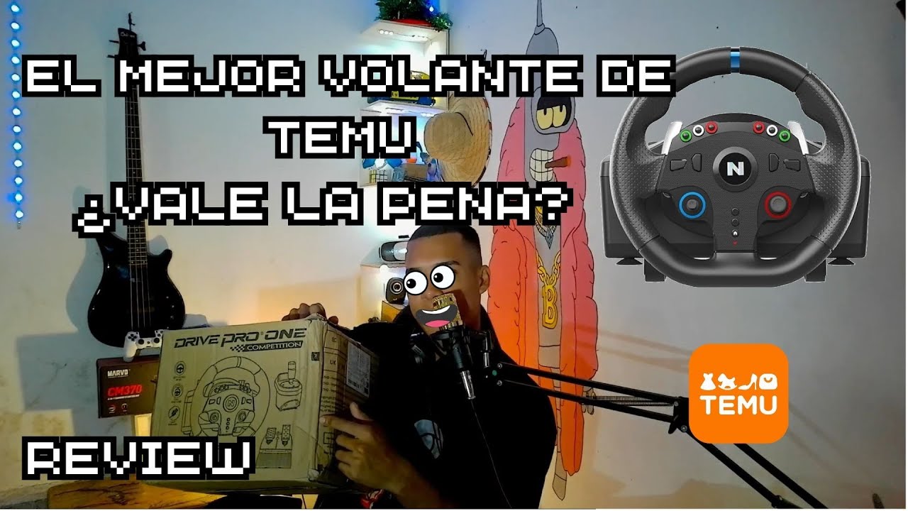 REVIEW ll NITHO DRIVE PRO ONE ll EL MEJOR VOLANTE PARA VIDEOJUEGOS DE TEMU ¿ VALE LA PENA ?