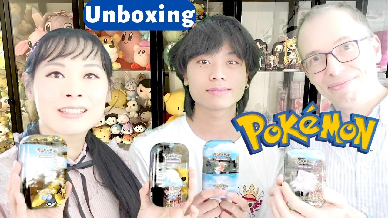 Ouverture Pokémon en famille ♥️🎴 4 packs mini tin aléatoire Pokémon GO avec Mathis