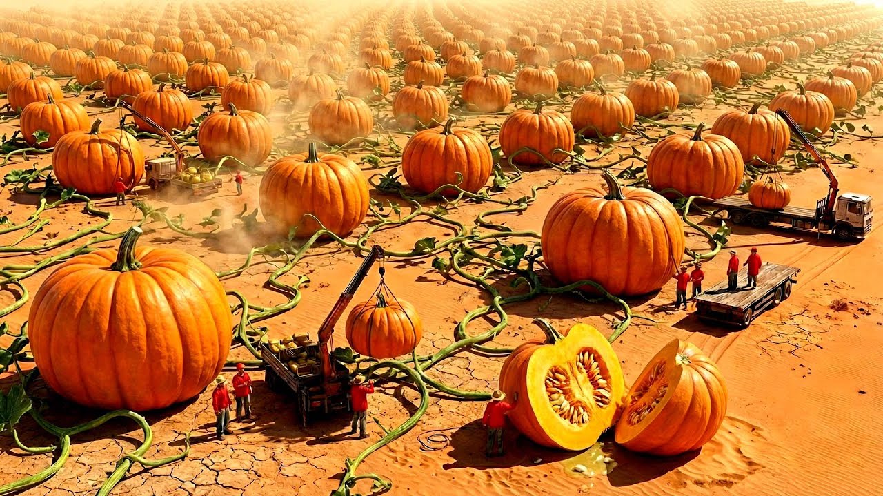 They Transformed Dead Sand into a Pumpkin Kingdom! (Shocking Gobi Desert Harvest)