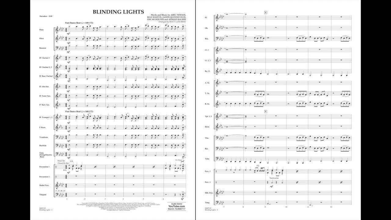 Blinding Lights arranged by Matt Conaway
