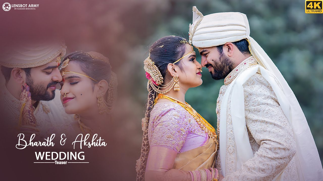 Cinematic Wedding Teaser | Bharath 💞 Akshita Reddy | By Lensbot Army