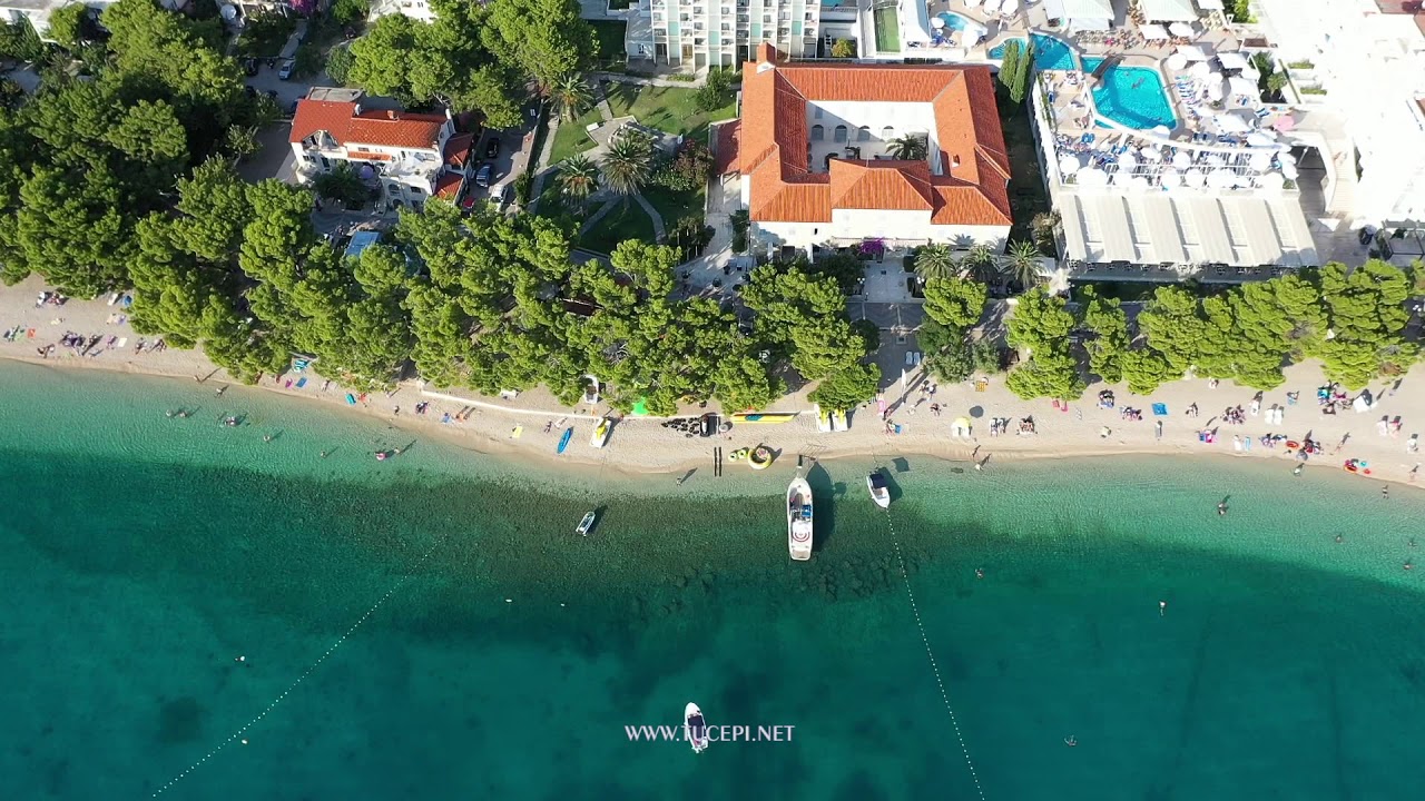 Tučepi beaches aerial view (Slatina, Dračevice, Donji Ratac) part II - summer 2019.
