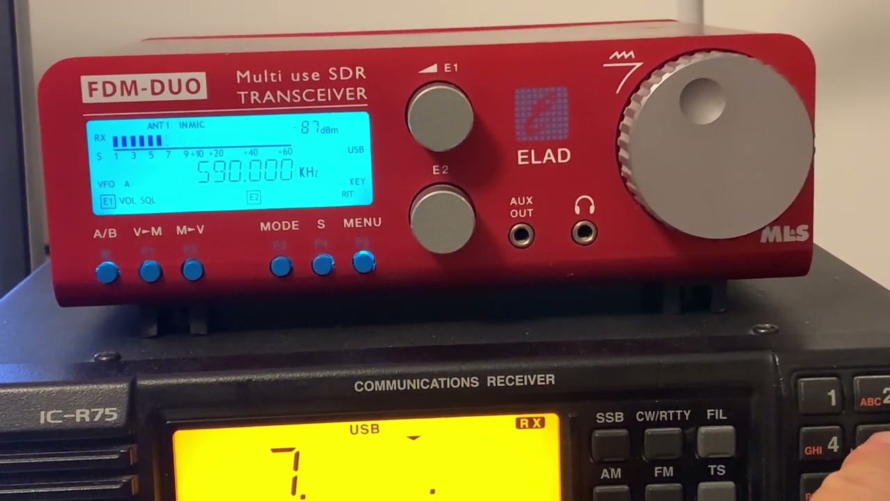 Comparing reception on the Elad FDM DUO & Icom IC-R75: VOCM 590 kHz Newfoundland and Labrador on MW