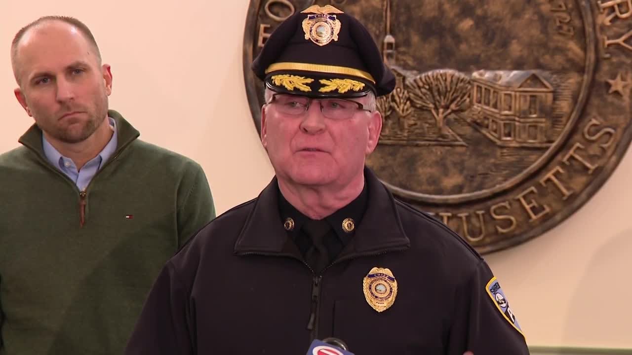 Shrewsbury police chief provides update after driver slams into department's front doors