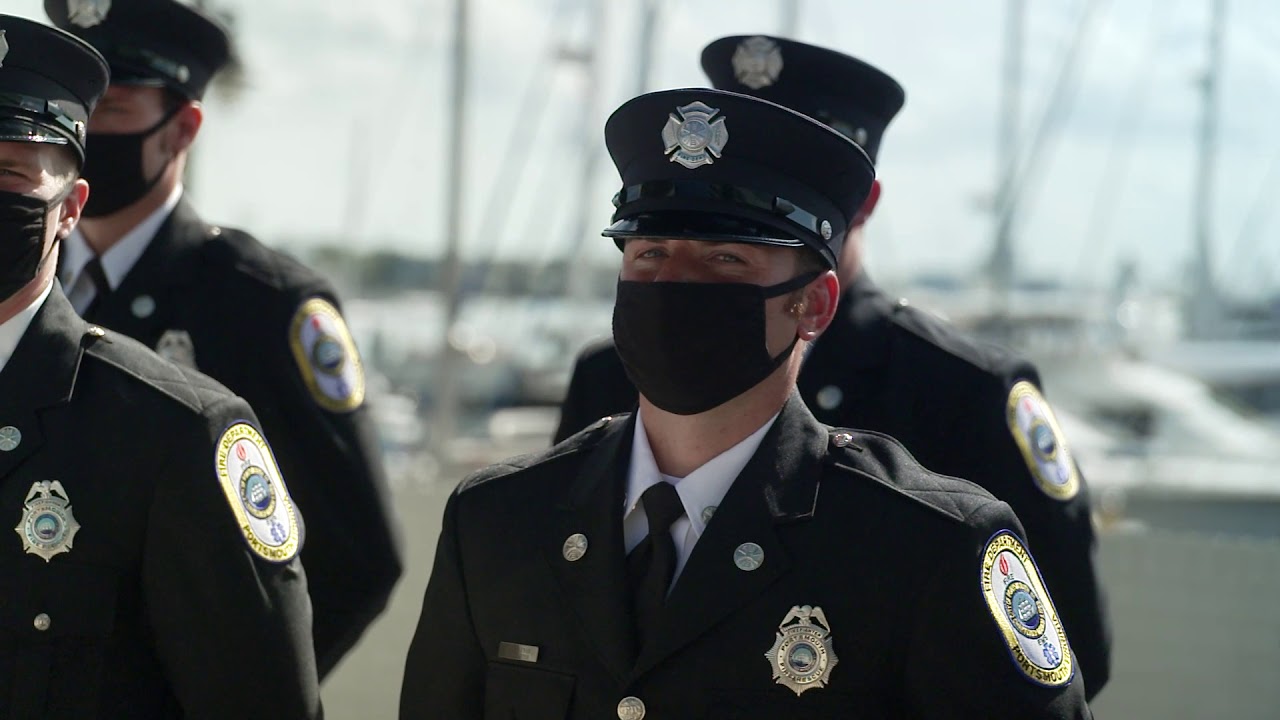 Portsmouth Firefighter Recruit Swearing In Ceremony Portsmouth Virginia October 21, 2020