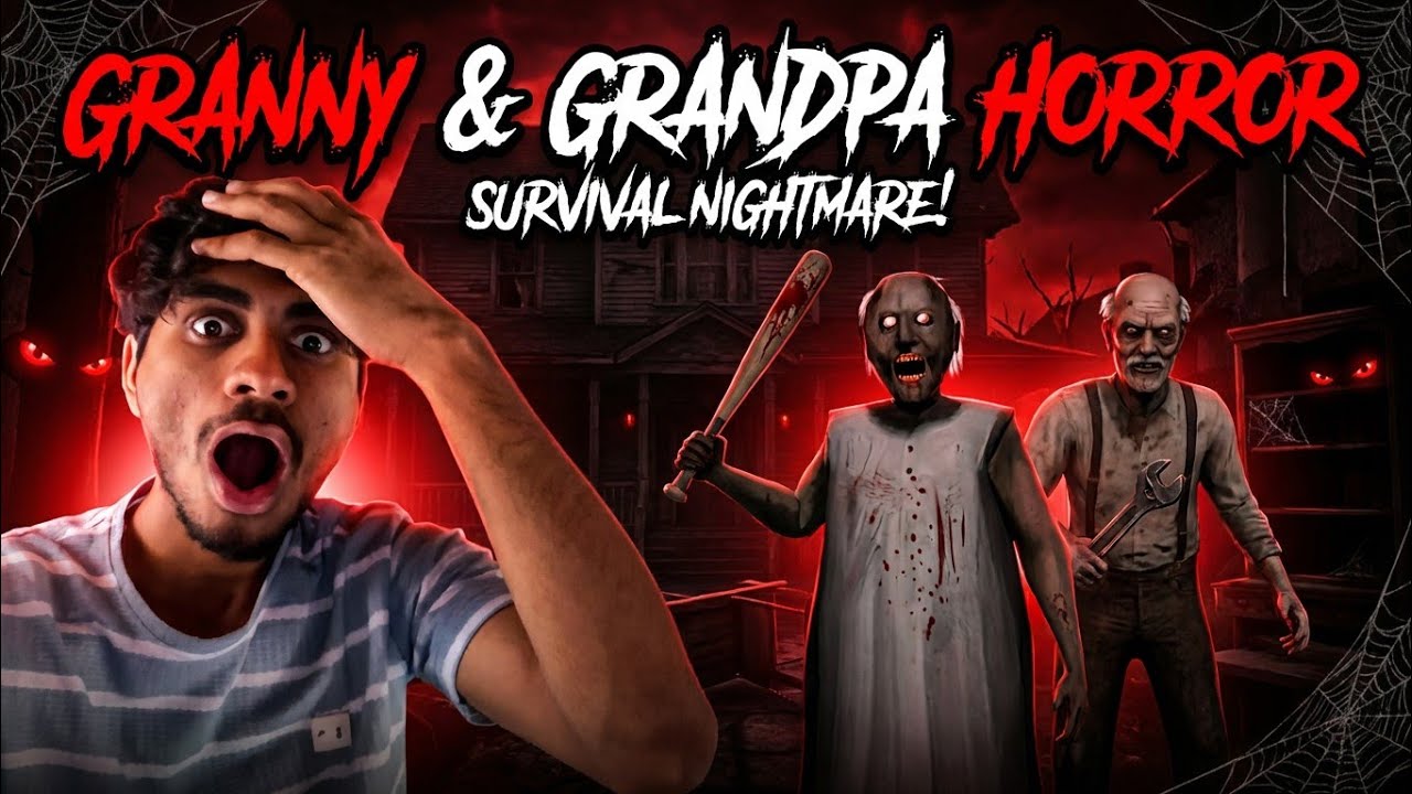 🛑LIVE GRANNY AND GRANDPA HORROR GAME 😱