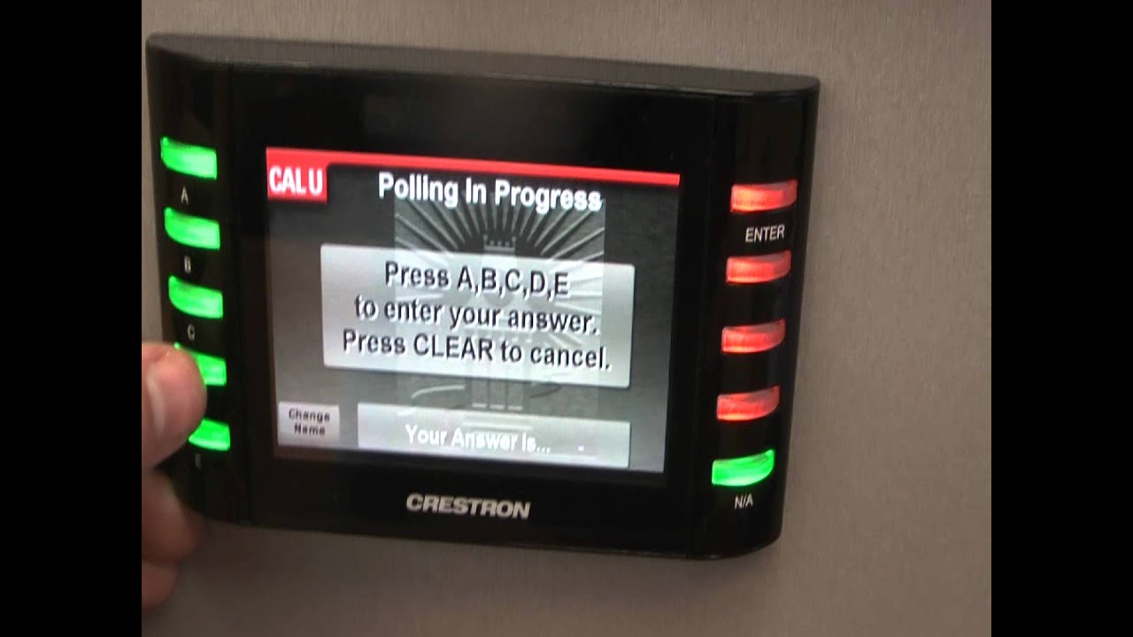 Crestron Touchpanel Control of High-End University Classsroom