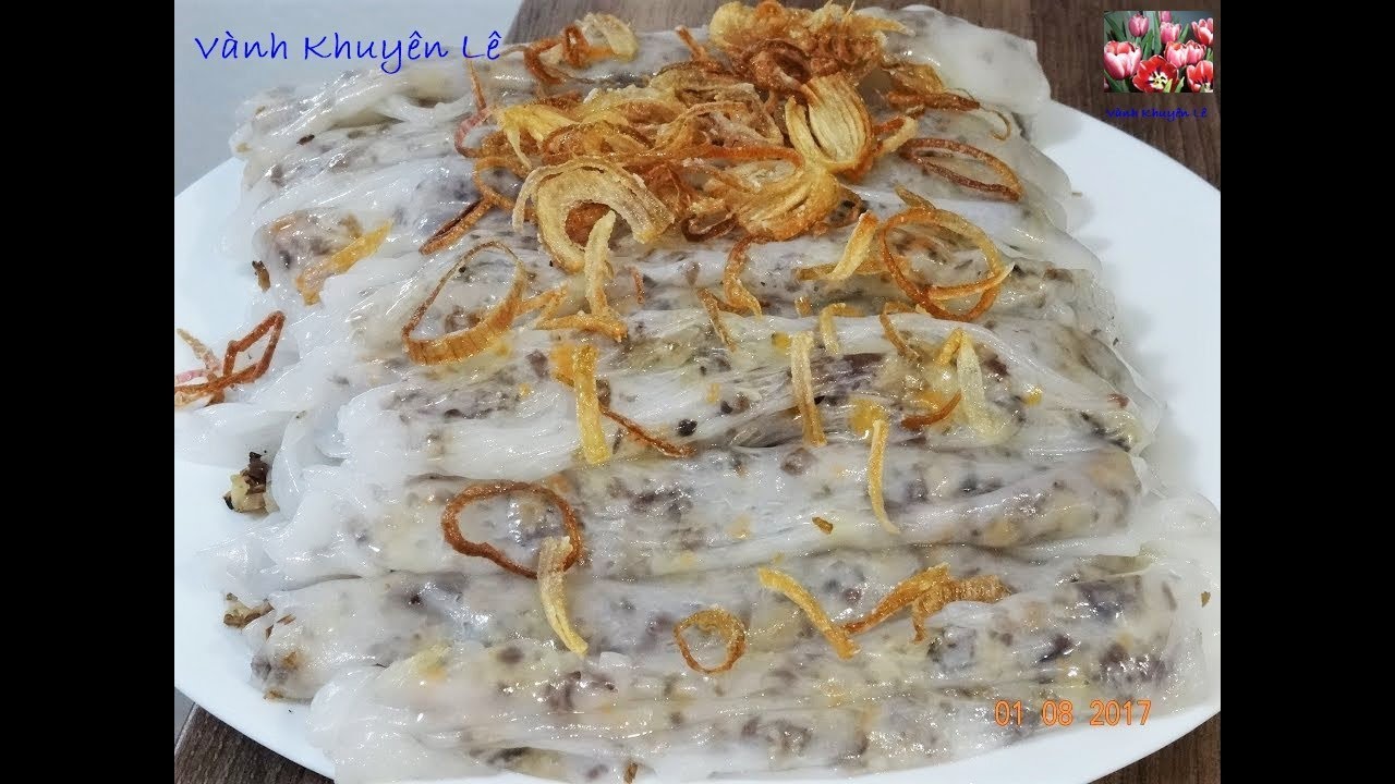 Bánh Cuốn Chảo mềm ngon như hấp bằng Nồi chuyên dụng | Steamed rice rolls Bánh cuốn Chay Vanh Khuyen