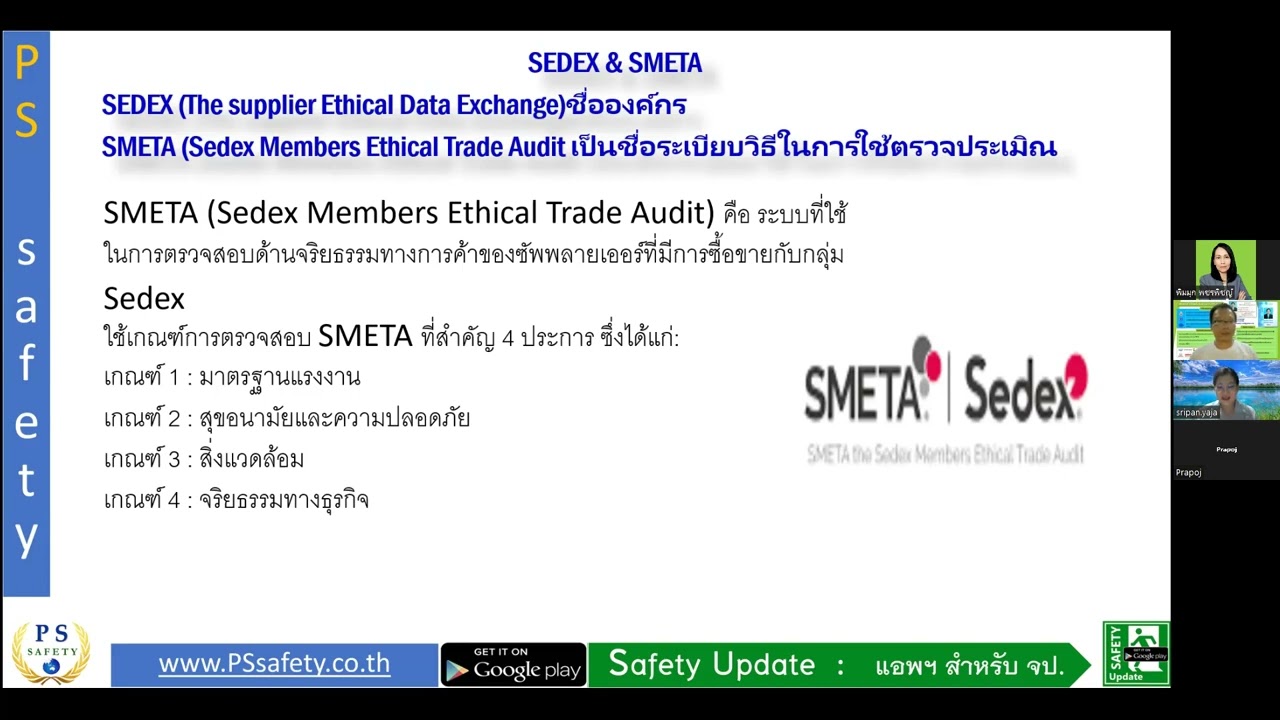 Overview Sedex-SMETA standard