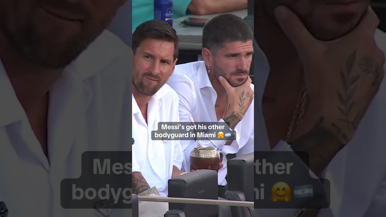 Rodrigo De Paul joins suspended Leo Messi to watch Inter Miami take on FC Cincinnati 🧉