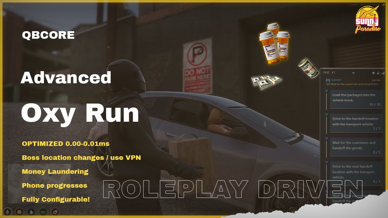 FiveM - QBCore | Oxy Run - Money Laundering  | Nopixel 3.5 Inspired