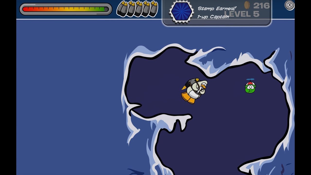 Club Penguin Online: Jet Pack Adventure: 1-up Captain Stamp