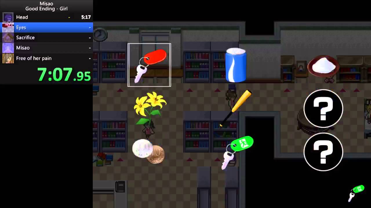 Misao - Good Ending Speedrun in 14m 34s (Ver3.01) (Girl)