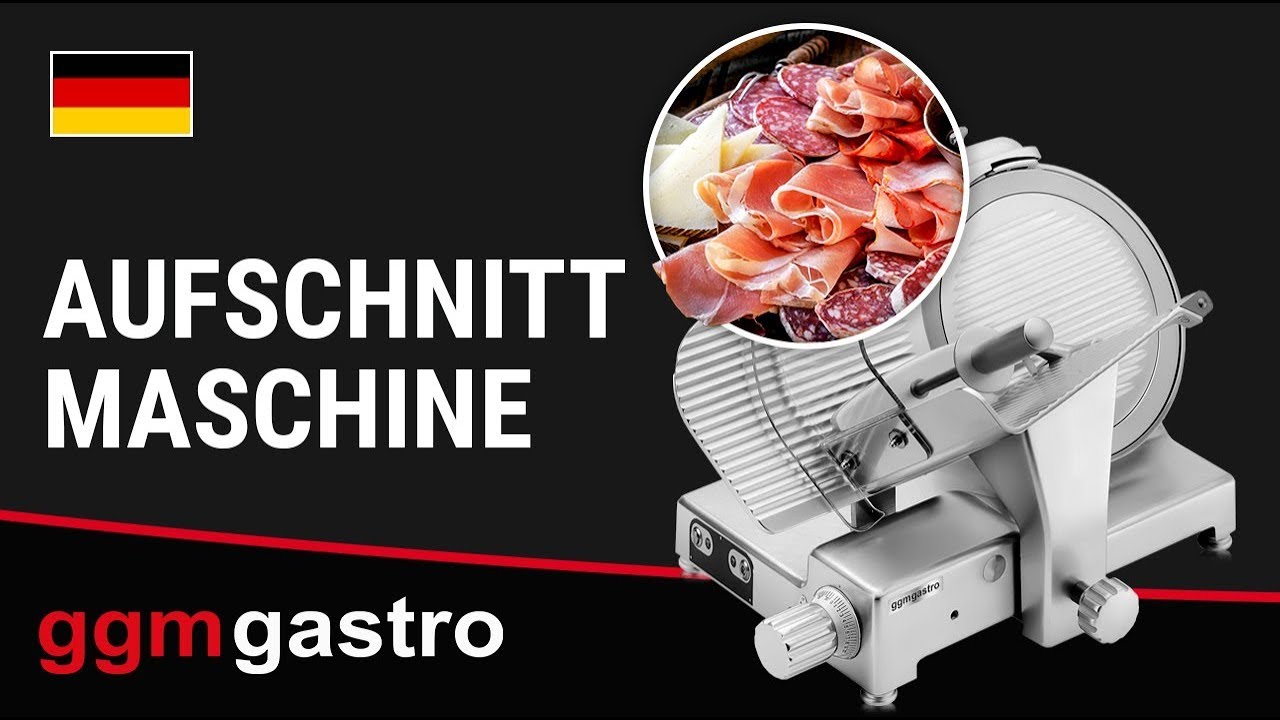 Aufschnittmaschine - 210 Watt - Messer: Ø 300mm - AMSM300 - GGM Gastro