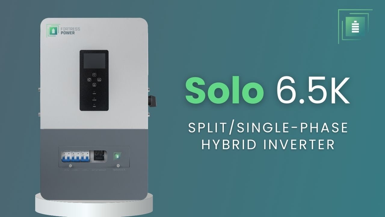 Fortress Power Solo 6.5K Inverter | Reliable Hybrid Power for Off-Grid & Backup Solutions