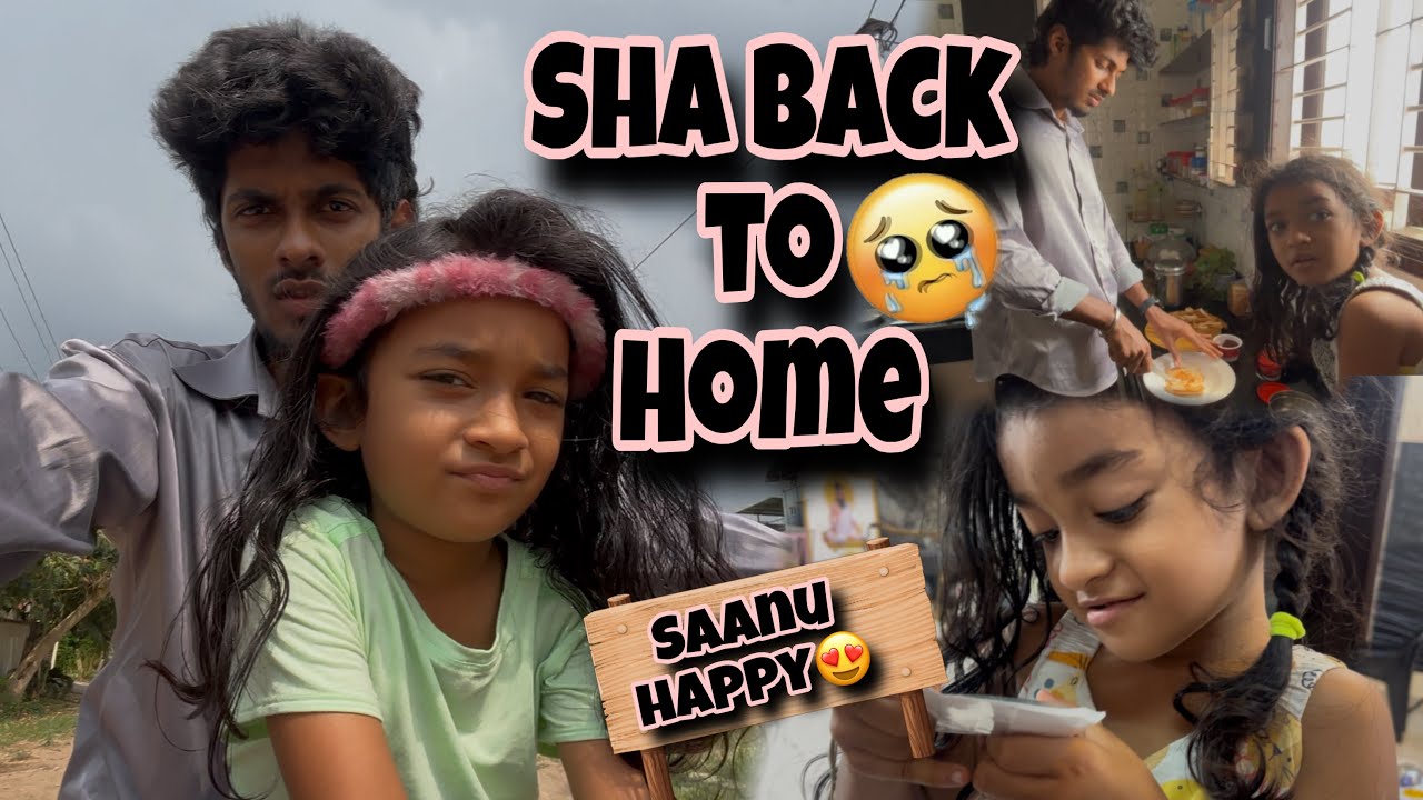 Sha back to home😻| saanu ku romba happy 😍 #saanvikashree 
