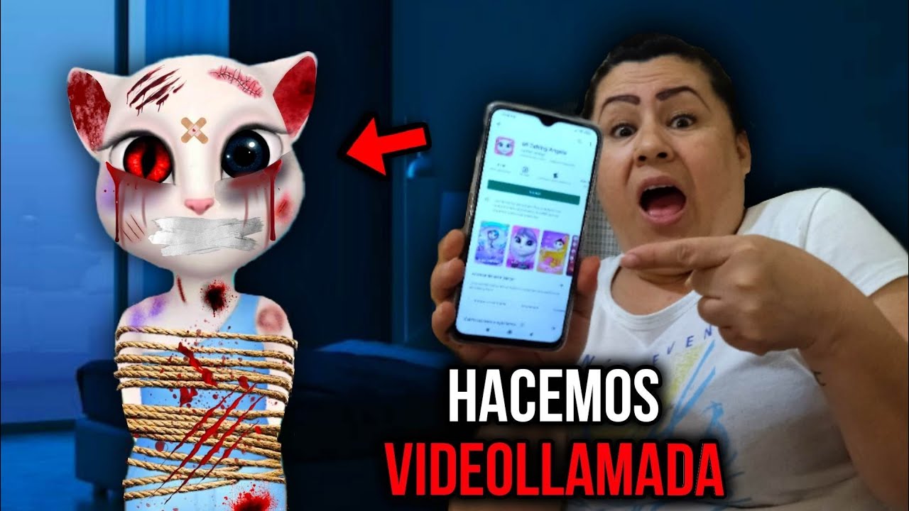 *TALKING ANGELA* ME HACE VIDEOLLAMADA Y ME MUESTRA COSAS *TERRORIFICAS*😱 tengo miedo que venga x mi