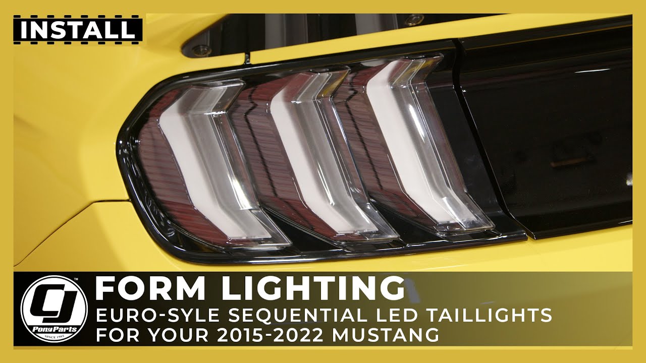Clear Euro Taillights w/NO Rewiring for 2015-2023 Mustang 😅👏 | FORM Lighting