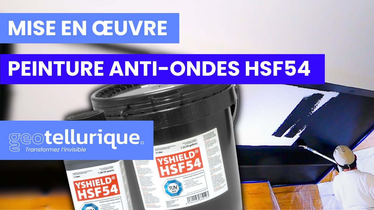 Mise en œuvre de la peinture anti-ondes HSF54 - Blindage électromagnétique !