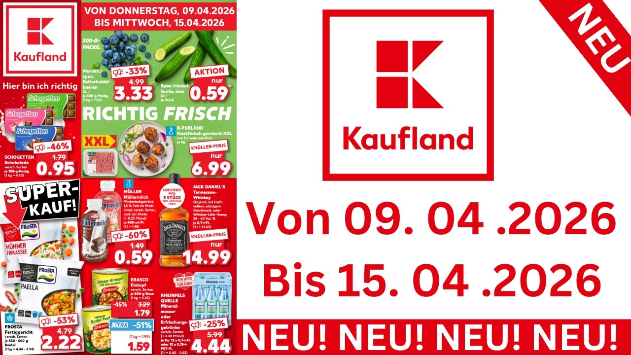 KAUFLAND Prospekte Angebote Deutschland Werbung G&uuml;ltig ab 09.04.2026 bis 15.04.2026