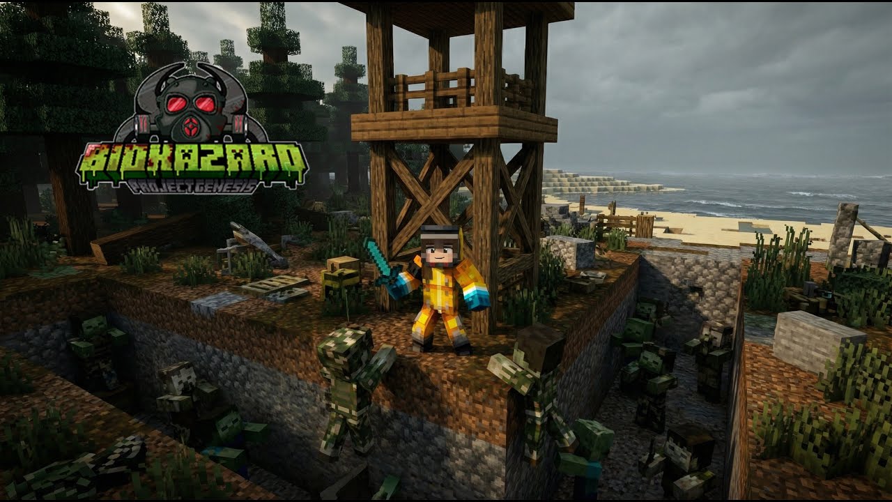 Майнкрафт | Выживаю Среди Зомбаков #3 | Biohazard: Project Genesis | стрим от 21.01.2026 #minecraft