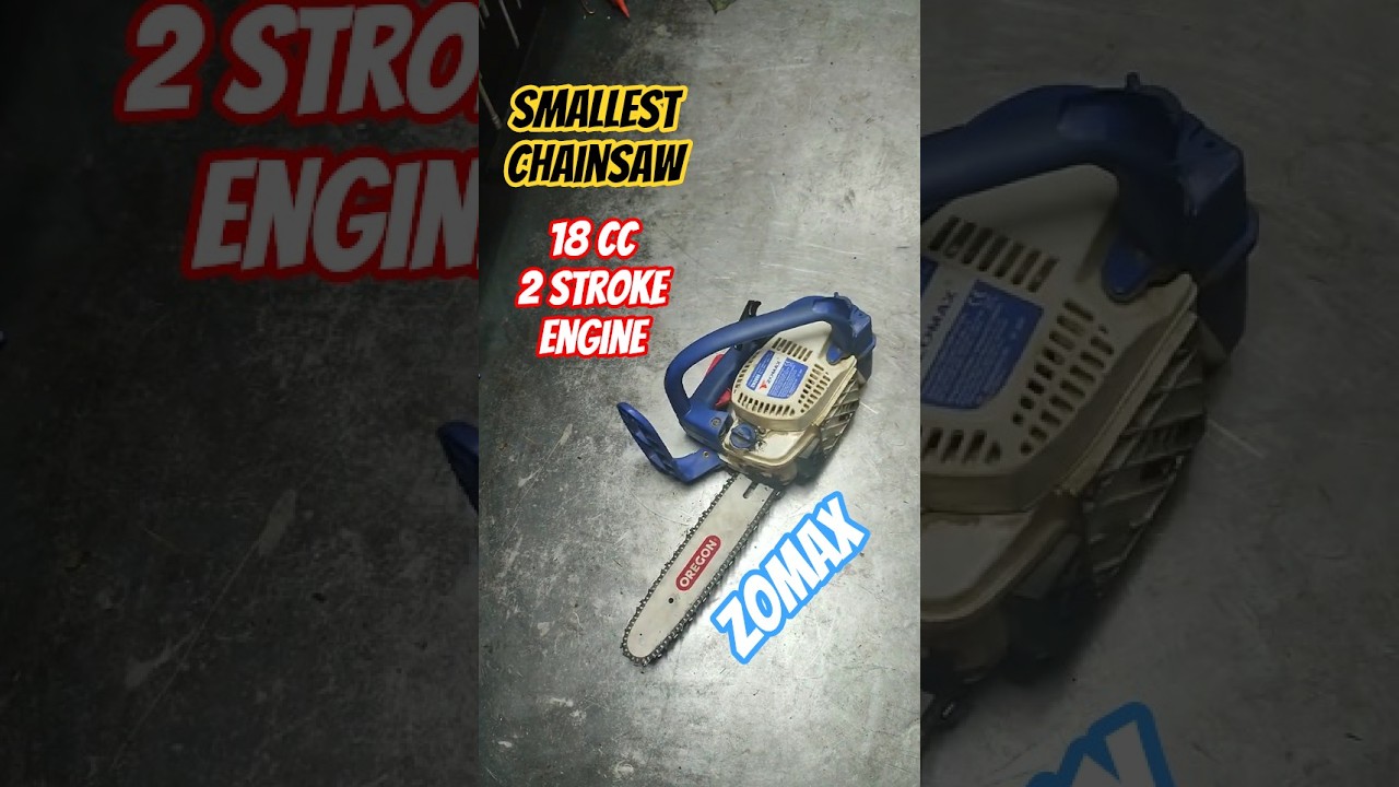 small chainsaw 18cc zomax after carburetor repair #chainsaw #woodworking