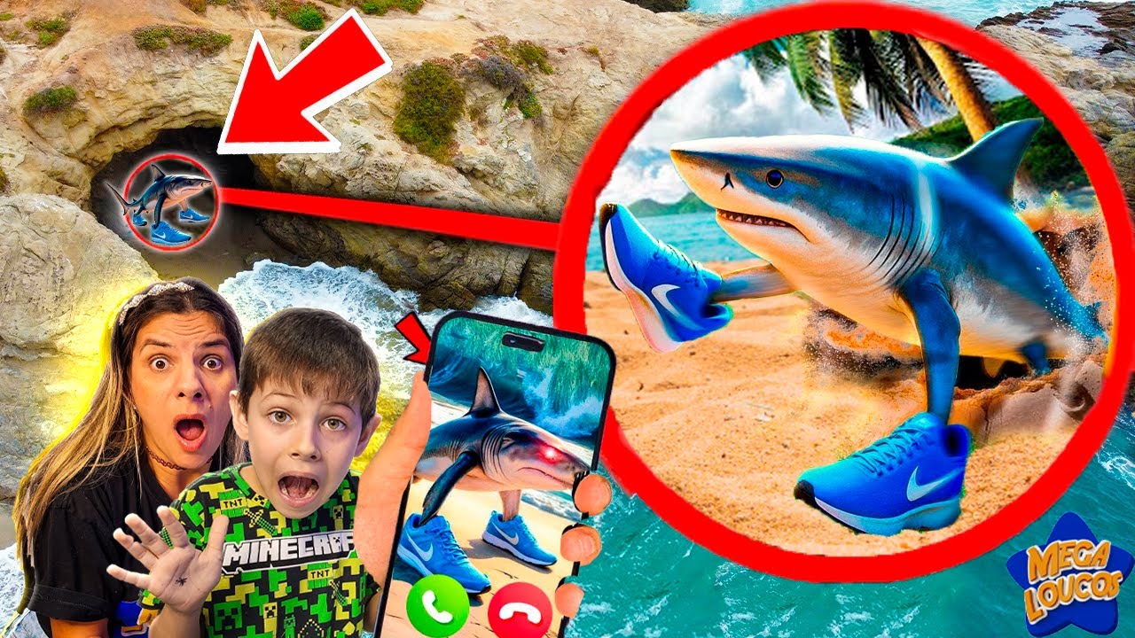 CAPTURAMOS IMAGENS DO TRALALERO TRALALA NA PRAIA E LIGAMOS PARA OS BRAINHOT - O FILME
