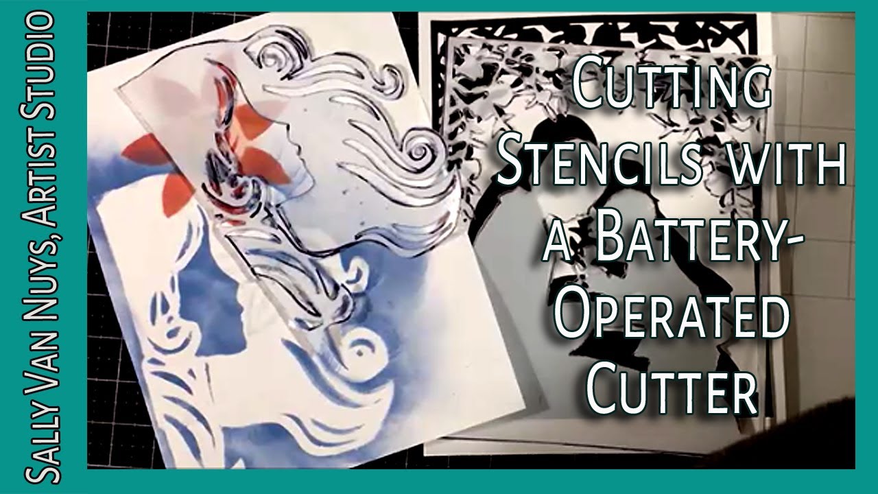 Hand-Cutting Stencils with Battery-Operated Stencil Cutter by ArtC