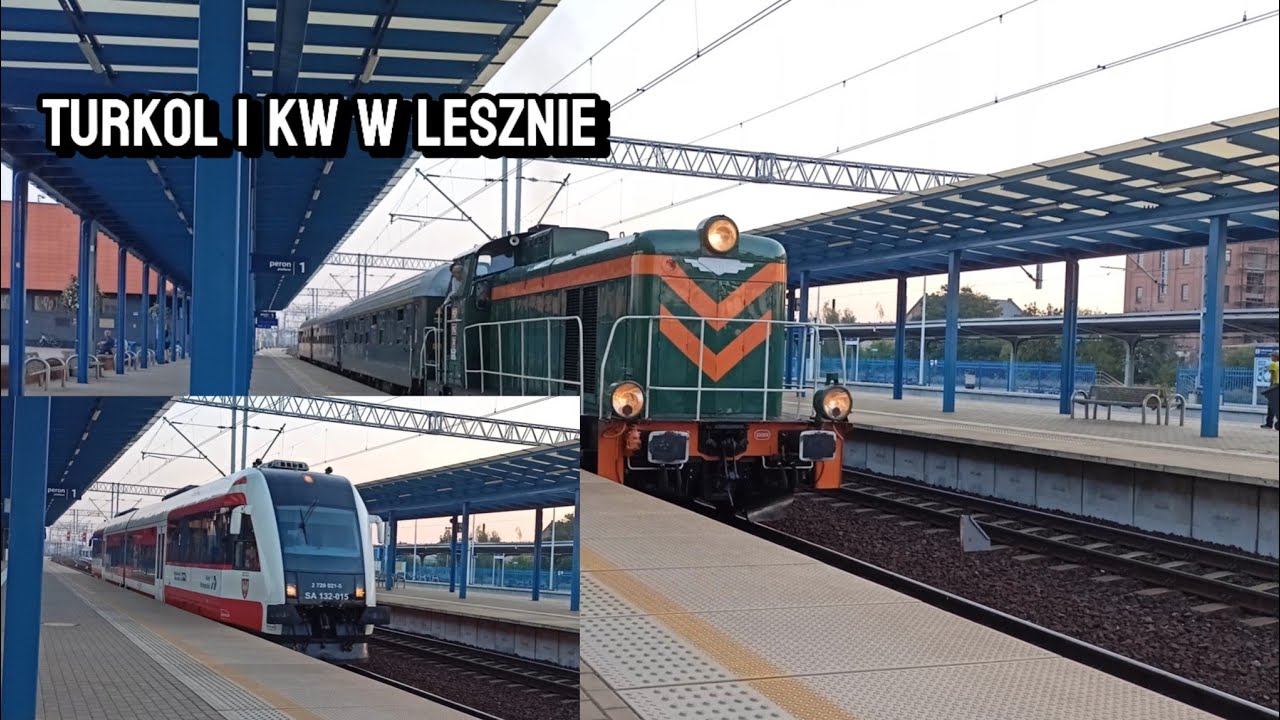 Dwa pociągi w ostatni dzień wakacji w Lesznie 2024