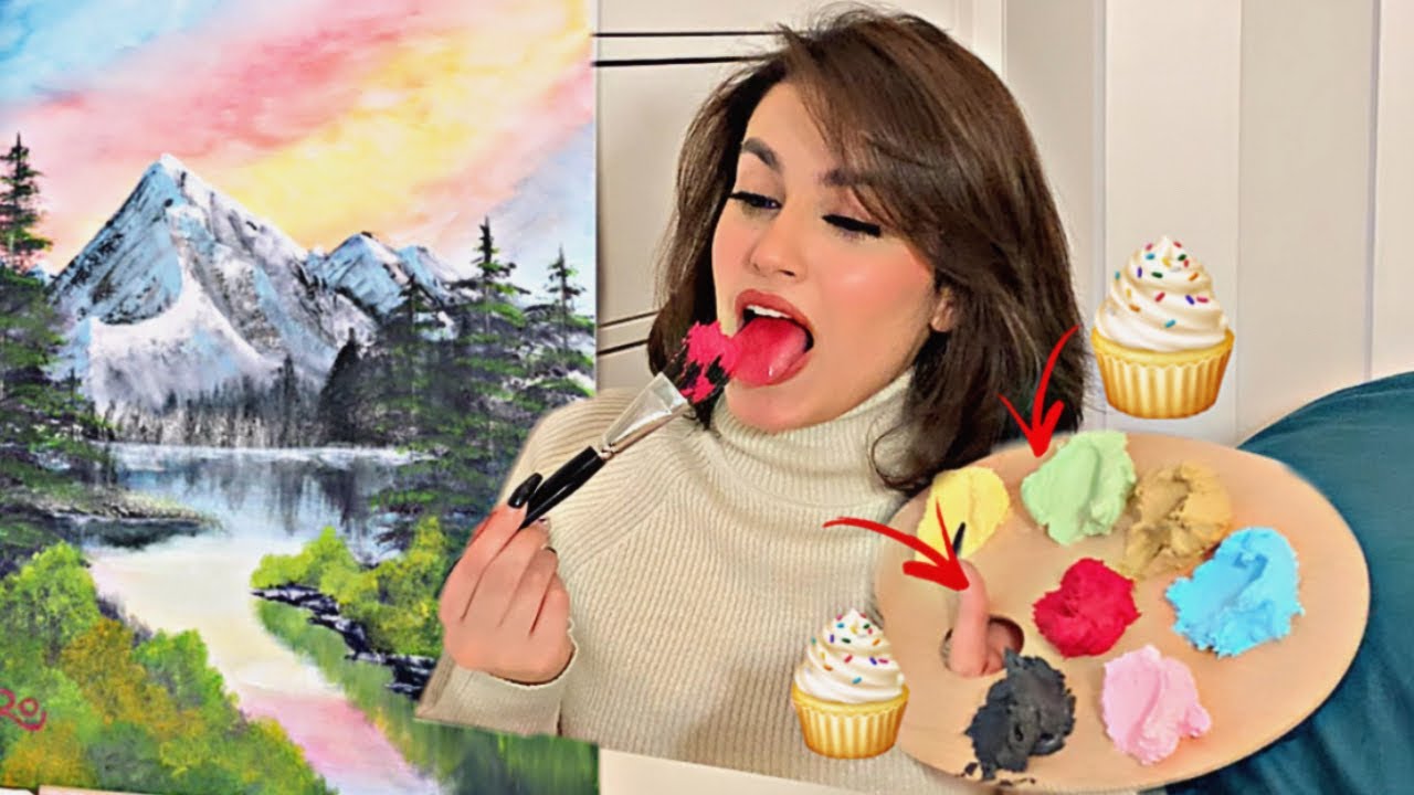 اغرب طريقة للرسم بكريمة الكيك | النتيجة مفاجأة😱❗️