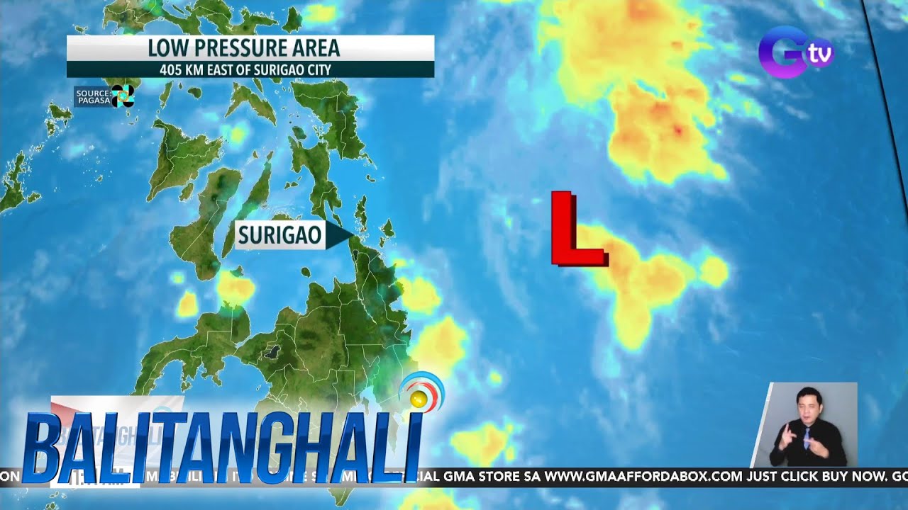 PAGASA - Trough ng LPA, nagpapaulan na sa ilang bahagi ng Visayas at Mindanao | Balitanghali
