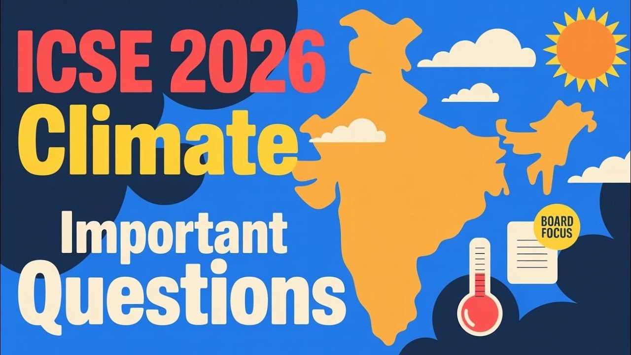 Important Questions and Explanation | Climate of India 