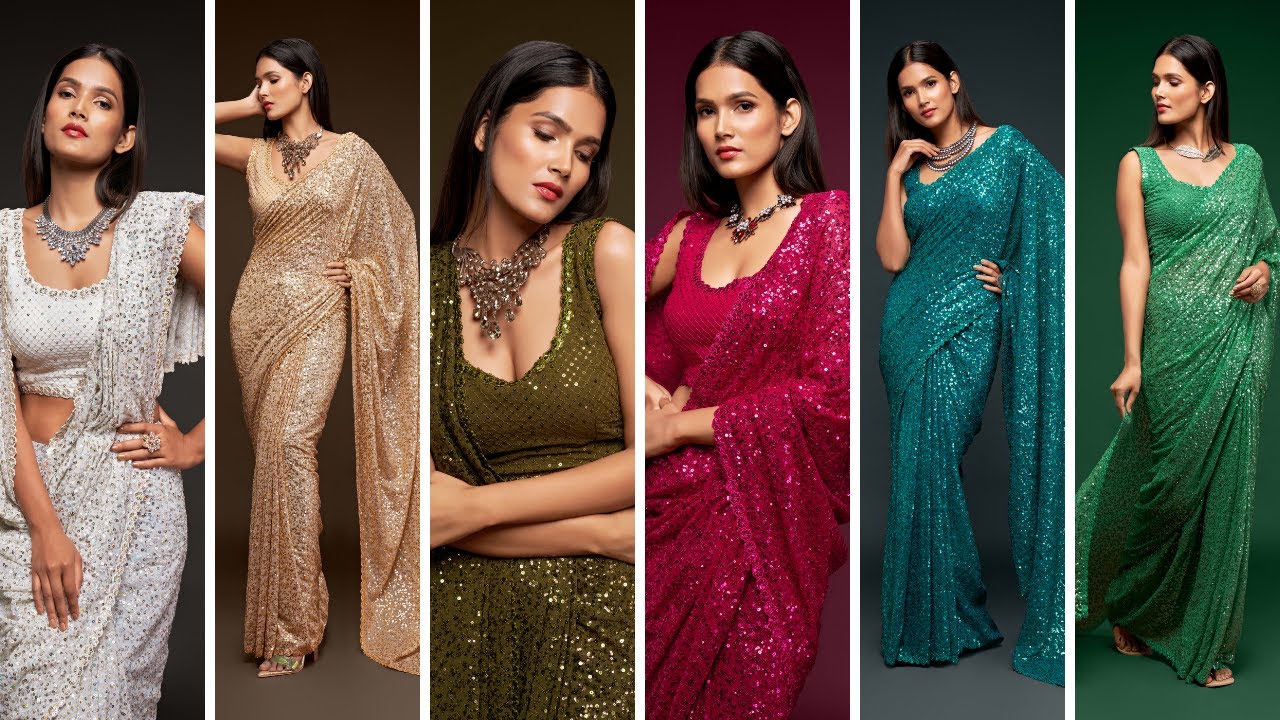 Shop sequence saree online - Bollywood sequin saree | Fresh Arrivals 2022