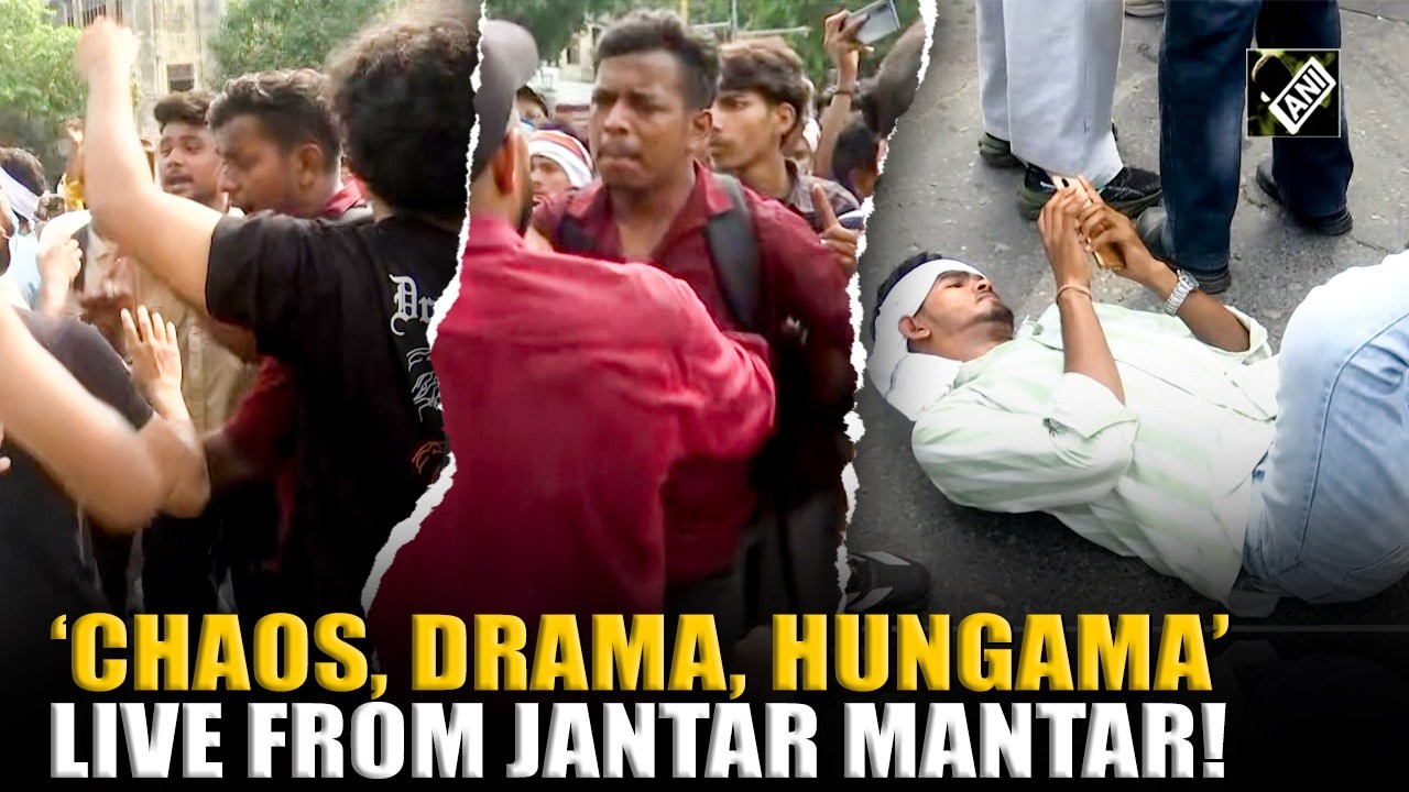 WATCH: &lsquo;Chaos, Drama, Hungama&rsquo;: Live from Jantar Mantar | Student Protest