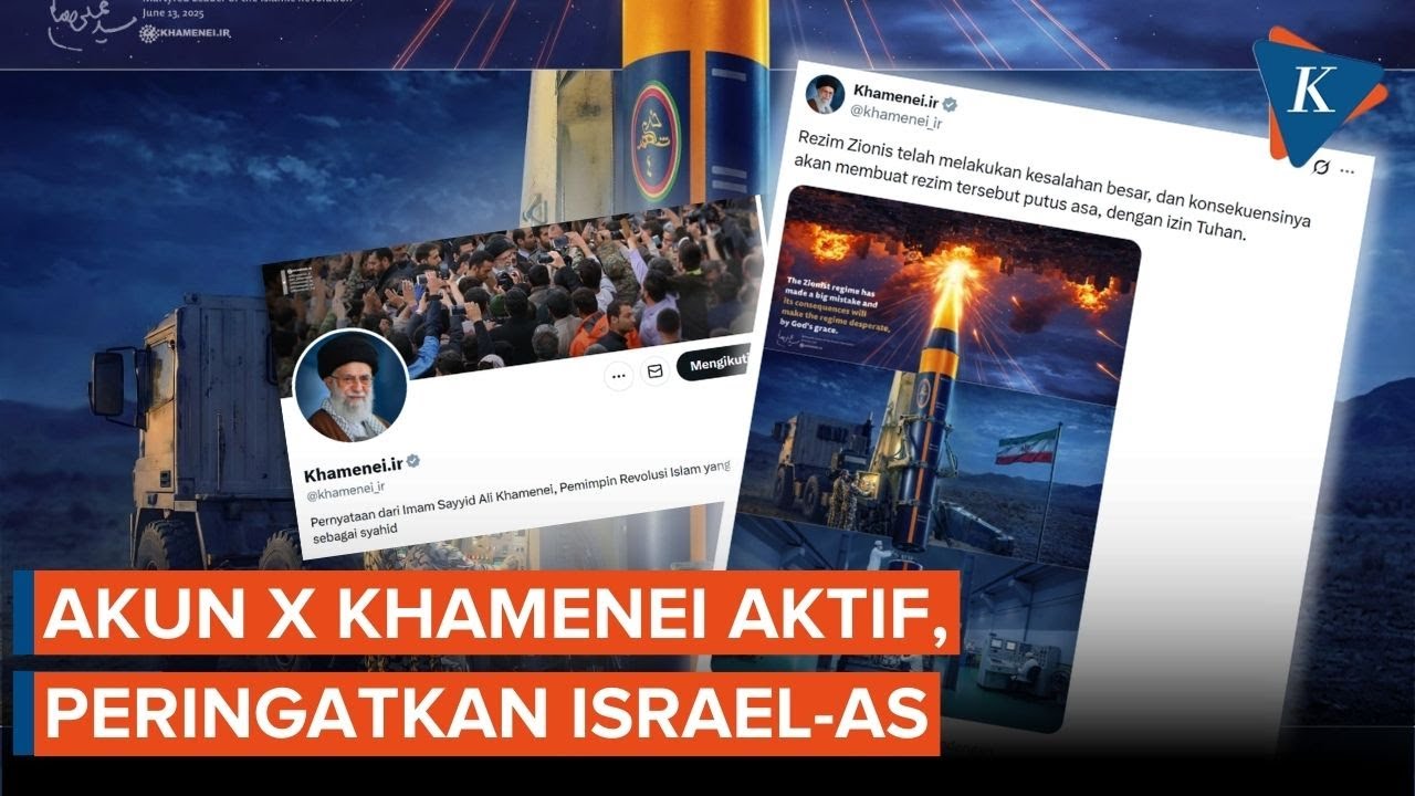 Akun X Khamenei Unggah Gambar Rudal Iran, Beri Peringatan Keras ke Israel-AS