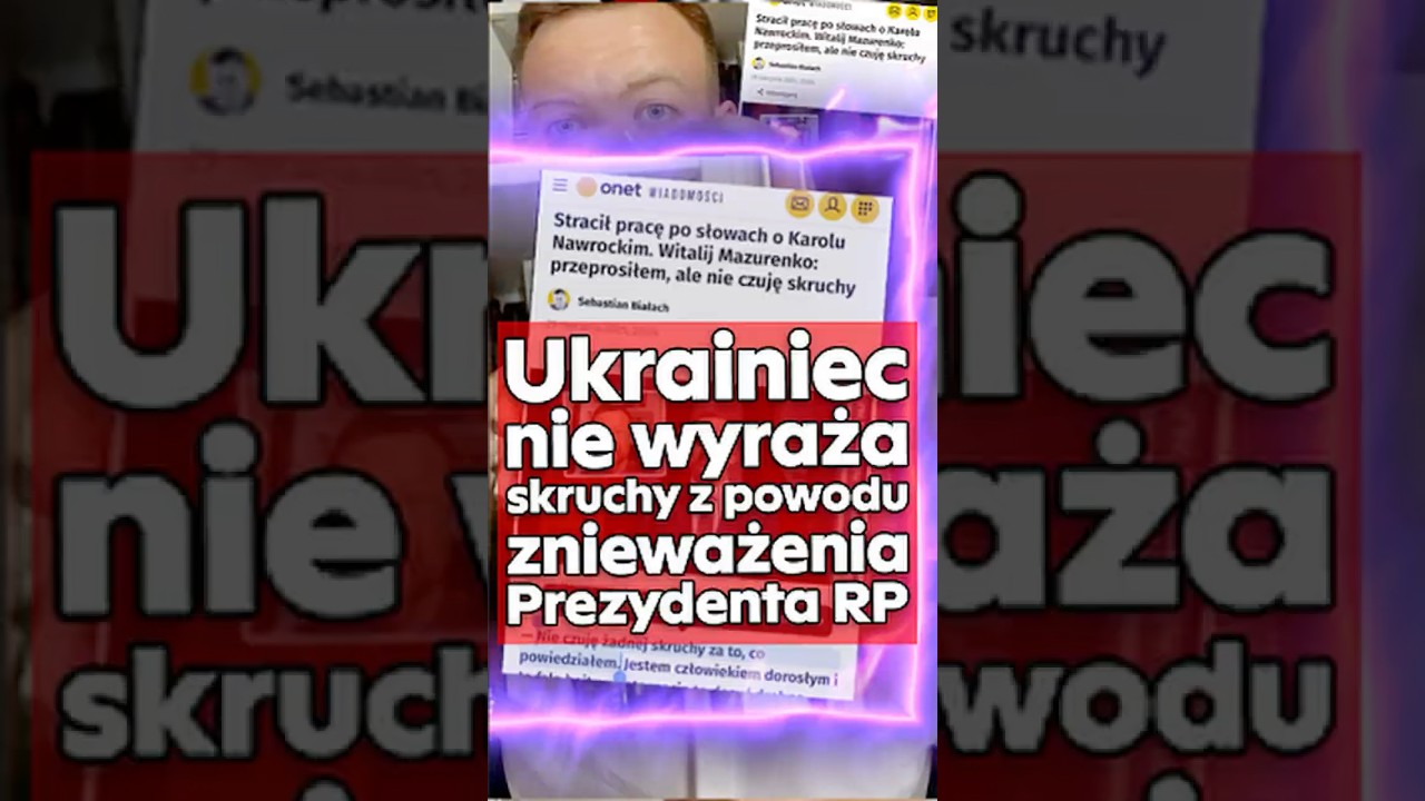 Bezczelność Ukraińca! Mazurenko w Onecie: &bdquo;Nie czuję skruchy&rdquo;