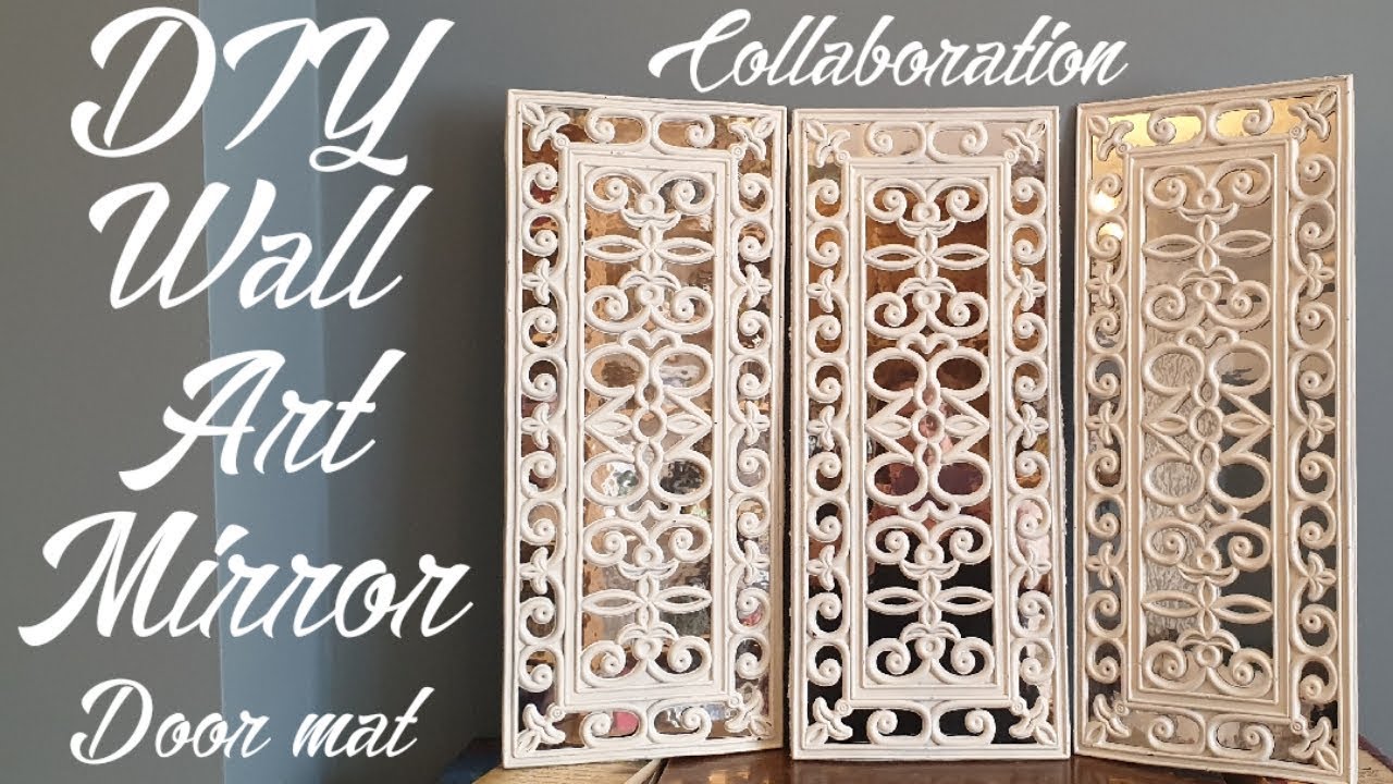 DIY Wall Art Mirror door mats!