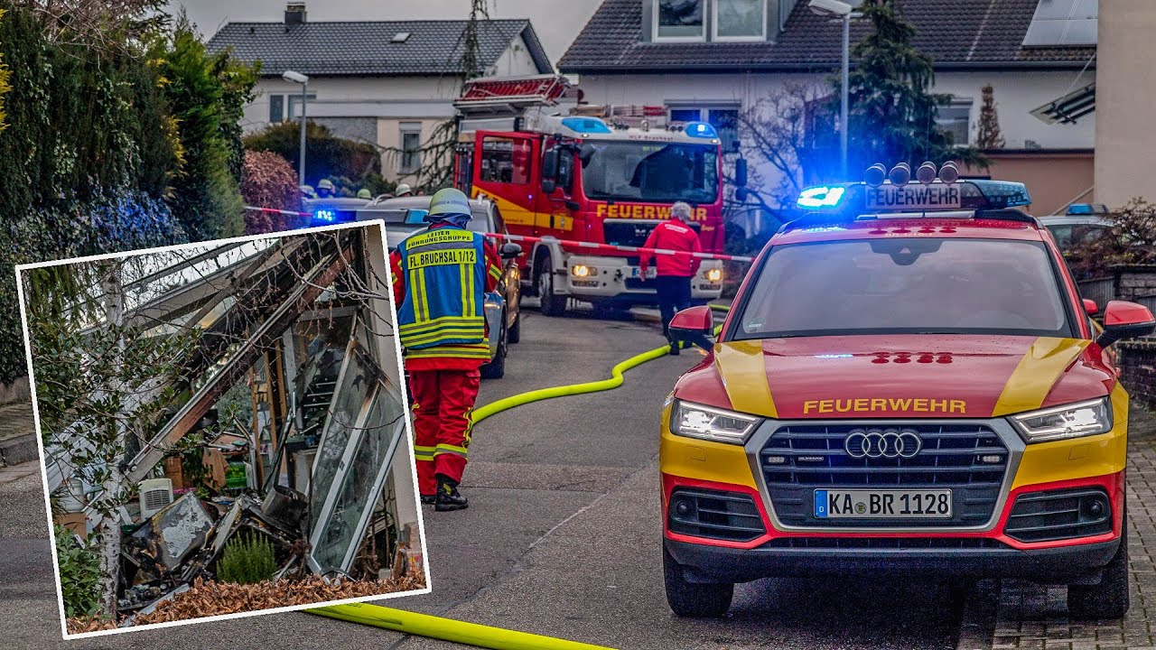 [CHEMIKALIEN-EXPLOSION] WINTERGARTEN FLIEGT IN DIE LUFT | FEUERWEHR & KRIMINALPOLIZEI im EINSATZ