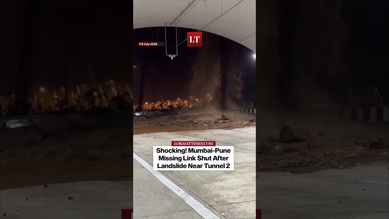 A pillar slab allegedly collapsed near Missing Link tunnel 2 due to landslide: Reports